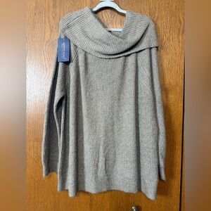 Anna Kaci green Cowl Neck Sweater NWT